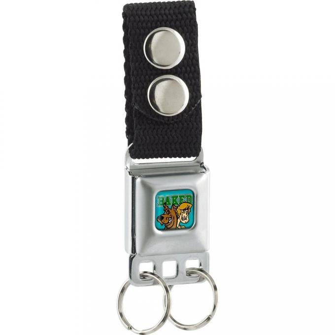 Keychain - Scooby & Shaggy BAKED Full Color Turquoise/Green