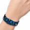 Elastic Bracelet - 1.0" - Dory Poses/Swirls Blues/Yellows