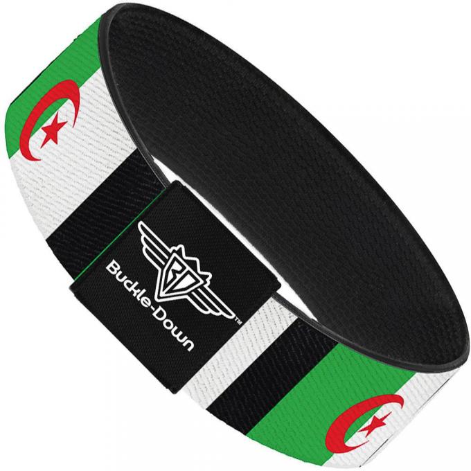 Buckle-Down Elastic Bracelet - Algeria Flags