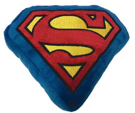 DTPT-SMBB 
Dog Toy Squeaky Plush - Superman Shield Blue/Red/Yellow