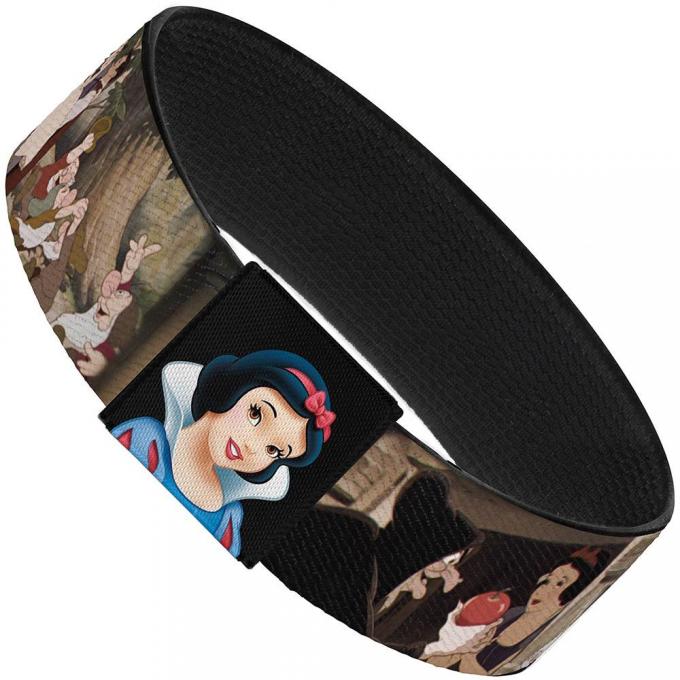 Elastic Bracelet - 1.0" - Snow White Scenes