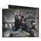 Canvas Bi-Fold Wallet - DEATHSTROKE Arkham Origins Action Pose/Snow Grays/Red