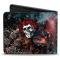 Bi-Fold Wallet - Space Your Face + Skull & Roses/Galaxy