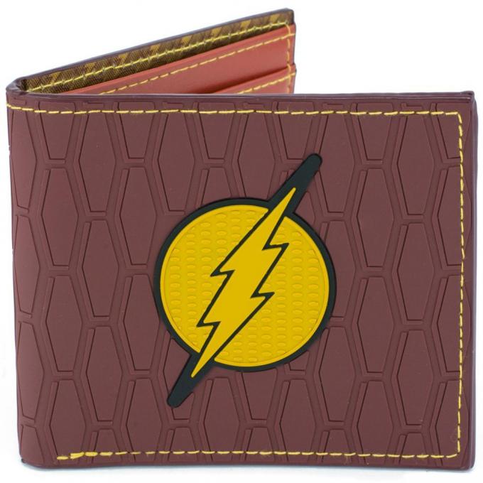 Rubber Wallet - The Flash Icon + Text Badge