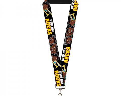 Lanyard - 1.0" - The New Day Group Pose/NEW DAY ROCKS Black/White/Red/Yellow