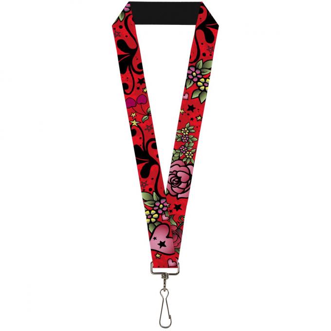 Buckle-Down Lanyard - Mom & Dad C/U Red