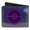 Bi-Fold Wallet - Gengar Evoultion Group + Poke Ball Purples