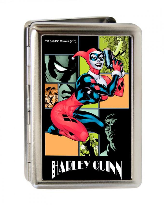 Business Card Holder - LARGE - HARLEY QUINN/Night and Day Comic Book Character Blocks FCG