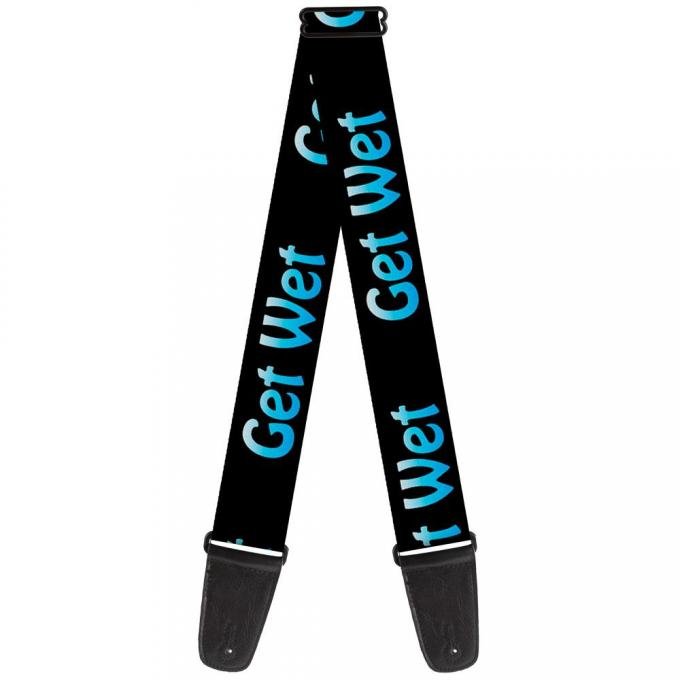 Guitar Strap - GET WET Black/Baby Blue