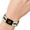 Elastic Bracelet - 1.0" - Batman Shield Blocks White/Black/Yellow