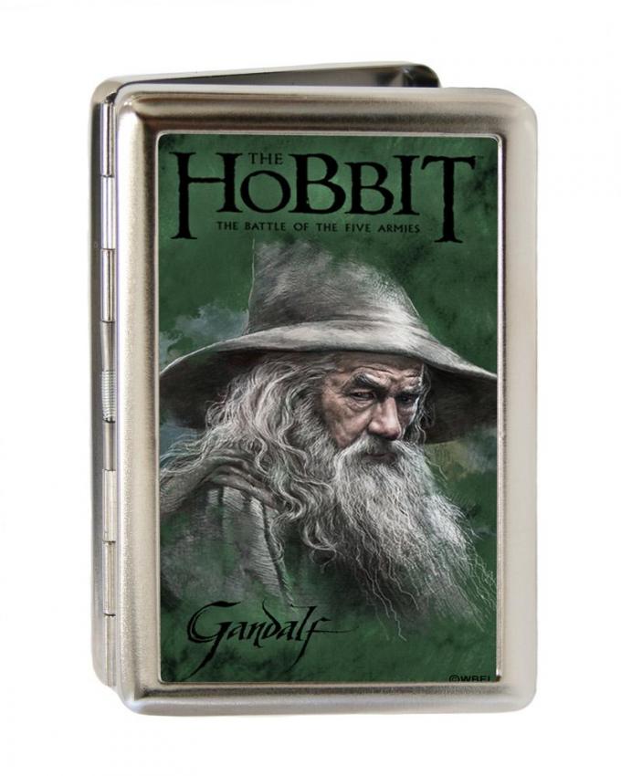 Business Card Holder - LARGE - THE HOBBIT-THE BATTLE OF THE FIVE ARMIES GANDALF Pose FCG Green/Black
