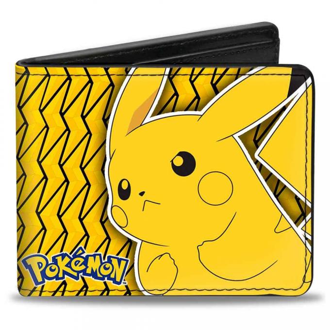 Bi-Fold Wallet - POKEMON Pikachu Pose Yellow/Black