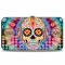 Hinged Wallet - Tranquility Beats Calaveras & Flowers/Rays Multi Color
