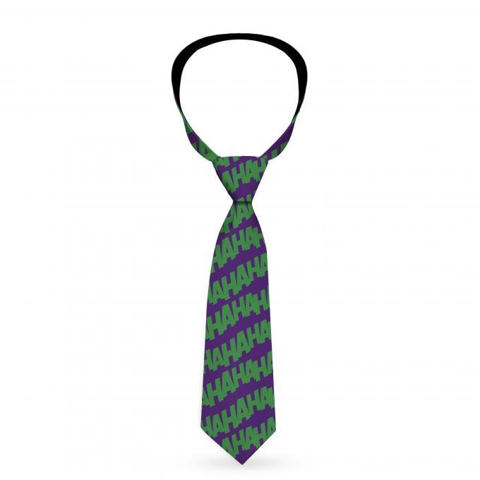 Necktie Standard - Joker HAHAHA Repeat Purple/Green