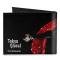 Canvas Bi-Fold Wallet - Masked Ken Kaneki Upside Down + TOKYO GHOUL Black/White/Red