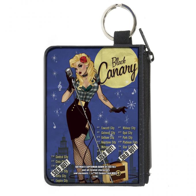 Canvas Zipper Wallet - MINI X-SMALL - BLACK CANARY Bombshell Variant Cover SOLD OUT Poster/Skyline