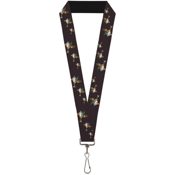 Buckle-Down Lanyard - Flying Mallards Burgundy