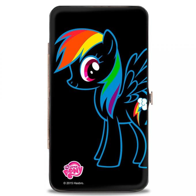Hinged Wallet - Rainbow Dash Outline