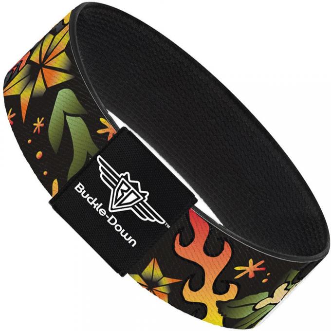 Buckle-Down Elastic Bracelet - Death or Glory C/U Black