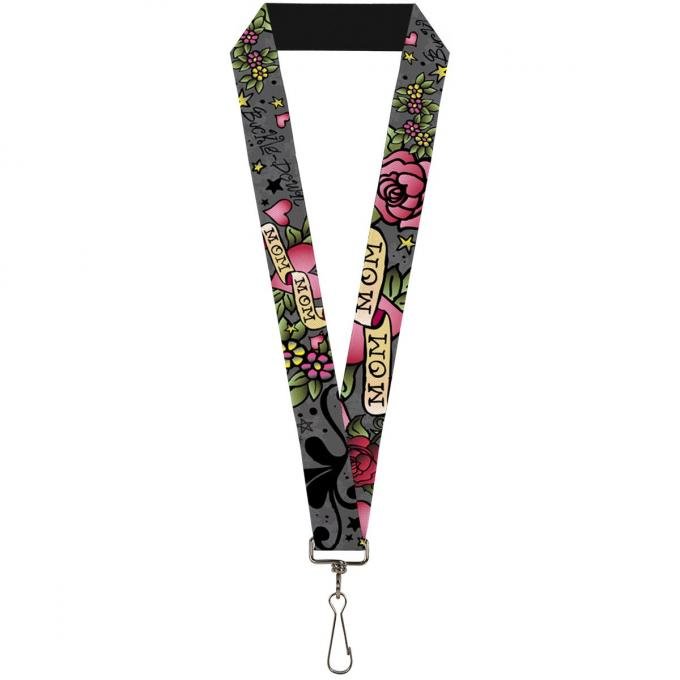 Buckle-Down Lanyard - Mom & Mom Gray