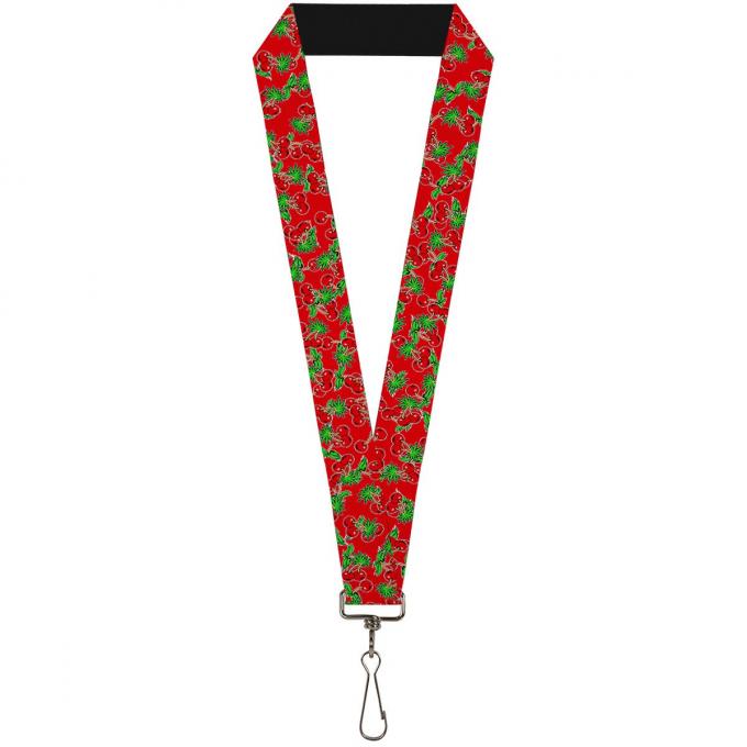 Buckle-Down Lanyard - Cherries2 Scattered Red