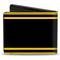 Bi-Fold Wallet - SUPER BEE Logo/Stripes Black/Yellow