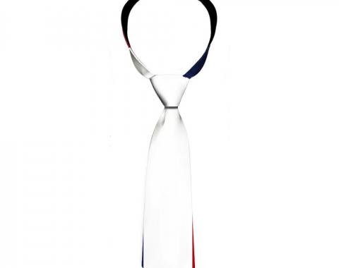 Buckle-Down Necktie - Stripes Red/White/Blue