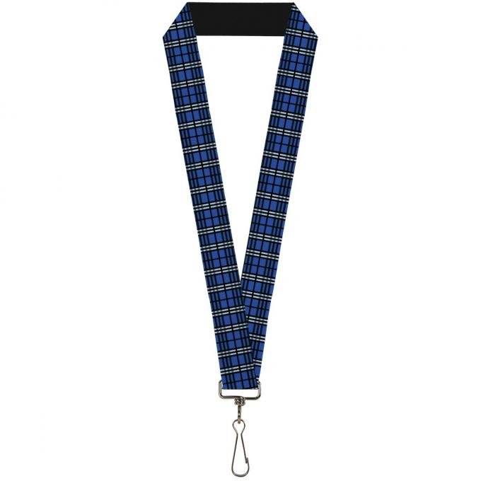 Buckle-Down Lanyard - Plaid Navy