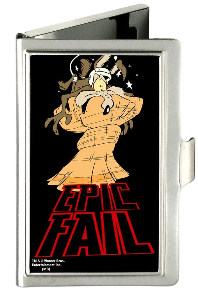 Business Card Holder - SMALL - Wile E. Coyote EPIC FAIL FCG Black/Red