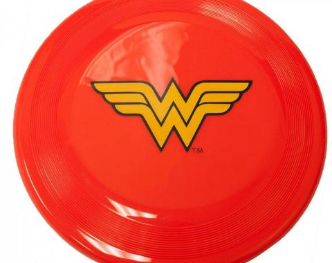 Dog Toy Frisbee - Wonder Woman Logo Red/Yellow