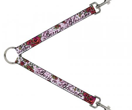 Dog Leash Splitter - Born to Blossom Pink