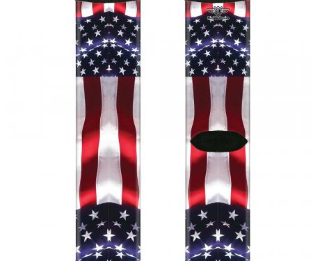 Sock Pair - Polyester - American Flag Vivid C/U - CREW