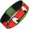 Elastic Bracelet - 1.0" - Classic TMNT Raphael Eyes CLOSE-UP Green/Red