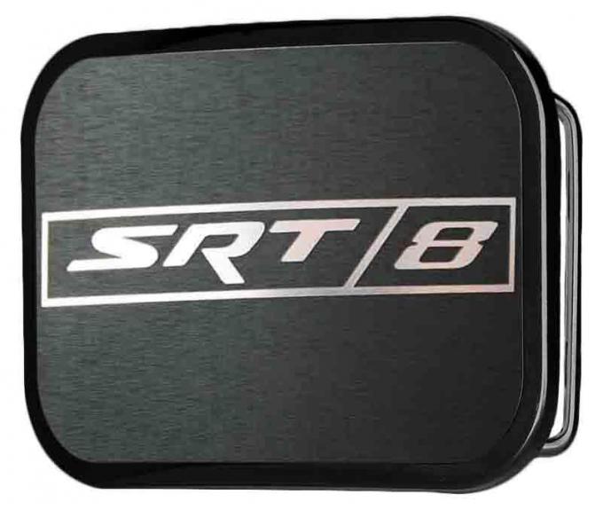 SRT-8 Logo Framed Reverse Brushed - Black Rock Star Buckle