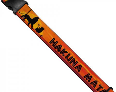 Luggage Strap - Lion King HAKUNA MATATA Sunset Oranges/Black