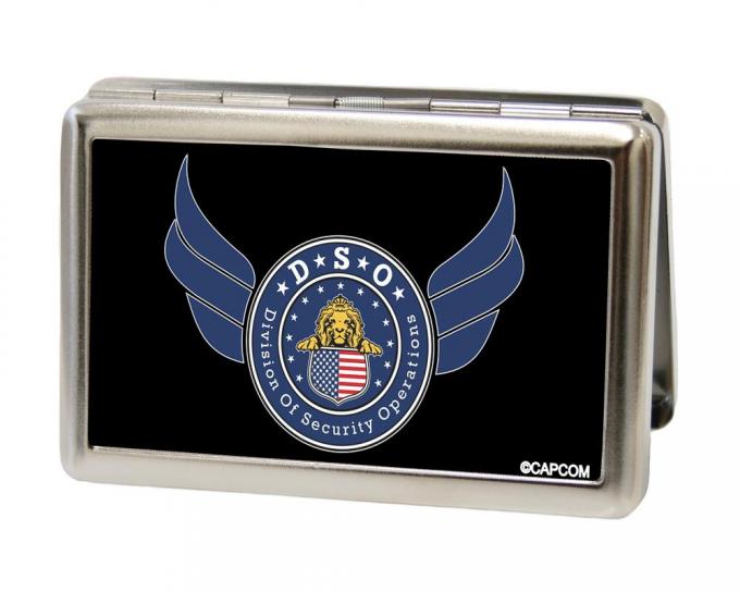 Business Card Holder - LARGE - Resident Evil DIVISION OF SECURITY OPERATIONS Badge FCG Black/Blue/White