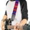 Guitar Strap - Lines Reds/Purples