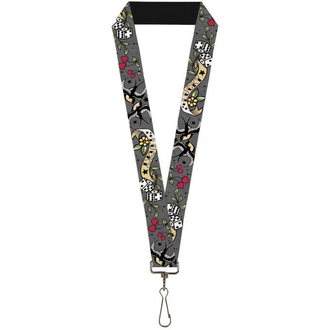 Buckle-Down Lanyard - Lucky Gray