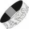 Elastic Bracelet - 1.0" - 5-Princess Group Outline White/Black