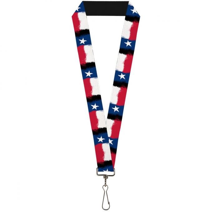 Buckle-Down Lanyard - Texas Flag Painting