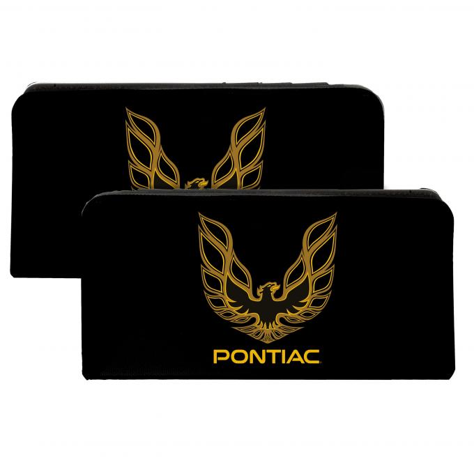 Canvas Snap Wallet - Firebird PONTIAC Logo Black/Golds