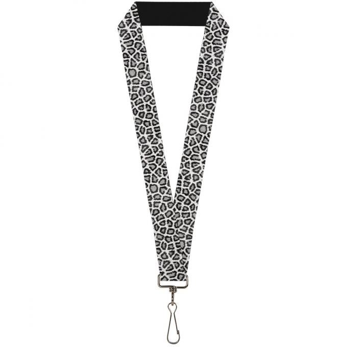 Buckle-Down Lanyard - Leopard White