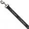 Dog Leash CHALLENGER Repeat w/Text Black/White