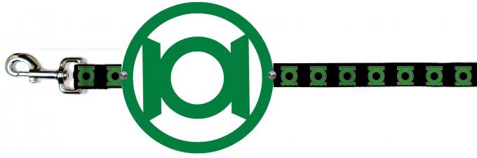 Dog Leash Cape - Green Lantern Logo White/Green Cape + Green Lantern Logo Black/Green