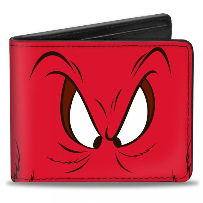 Bi-Fold Wallet - Bi-Fold Wallet - Gossamer Eyes CLOSE-UP Red/Black/White