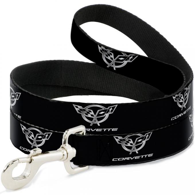 Dog Leash Corvette Black/Silver REPEAT