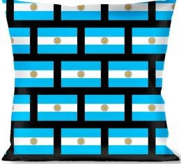 Buckle Down Argentina Flags Throw Pillow Multicolor Buckle Down Argentina Flags Throw Pillow Multicolor