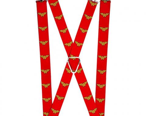Suspenders - 1.0" - Wonder Woman Logo Red