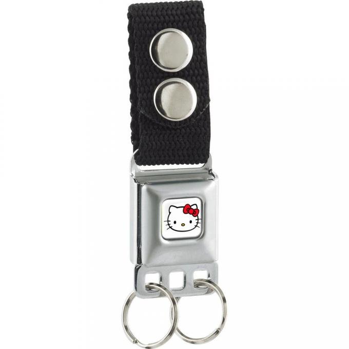 Keychain - Hello Kitty Face Full Color White