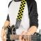 Guitar Strap - Checker Black/Neon Yellow